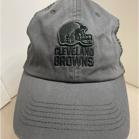 Cleveland Browns Hat Cap All Gray  '47 Brand Mesh Back Trucker Snapback NFL - Picture 1 of 9